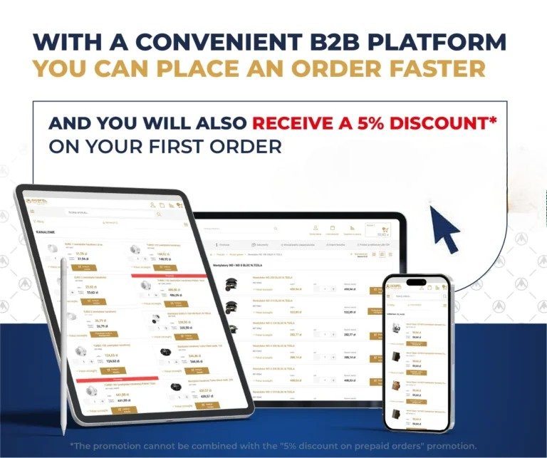 Dospel B2B platform ordering banner