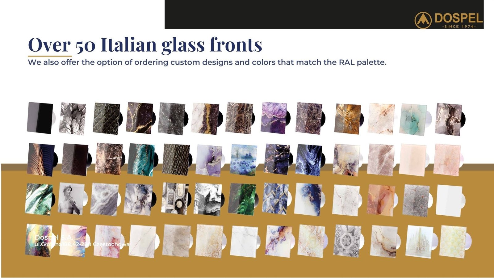 Italian glass fronts collection banner